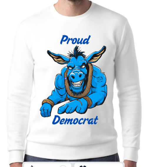Texas Paul BLUE Proud Democrat