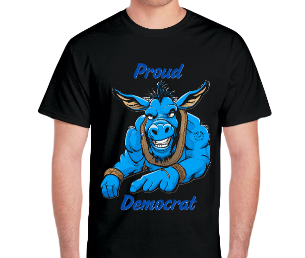 Texas Paul BLUE Proud Democrat